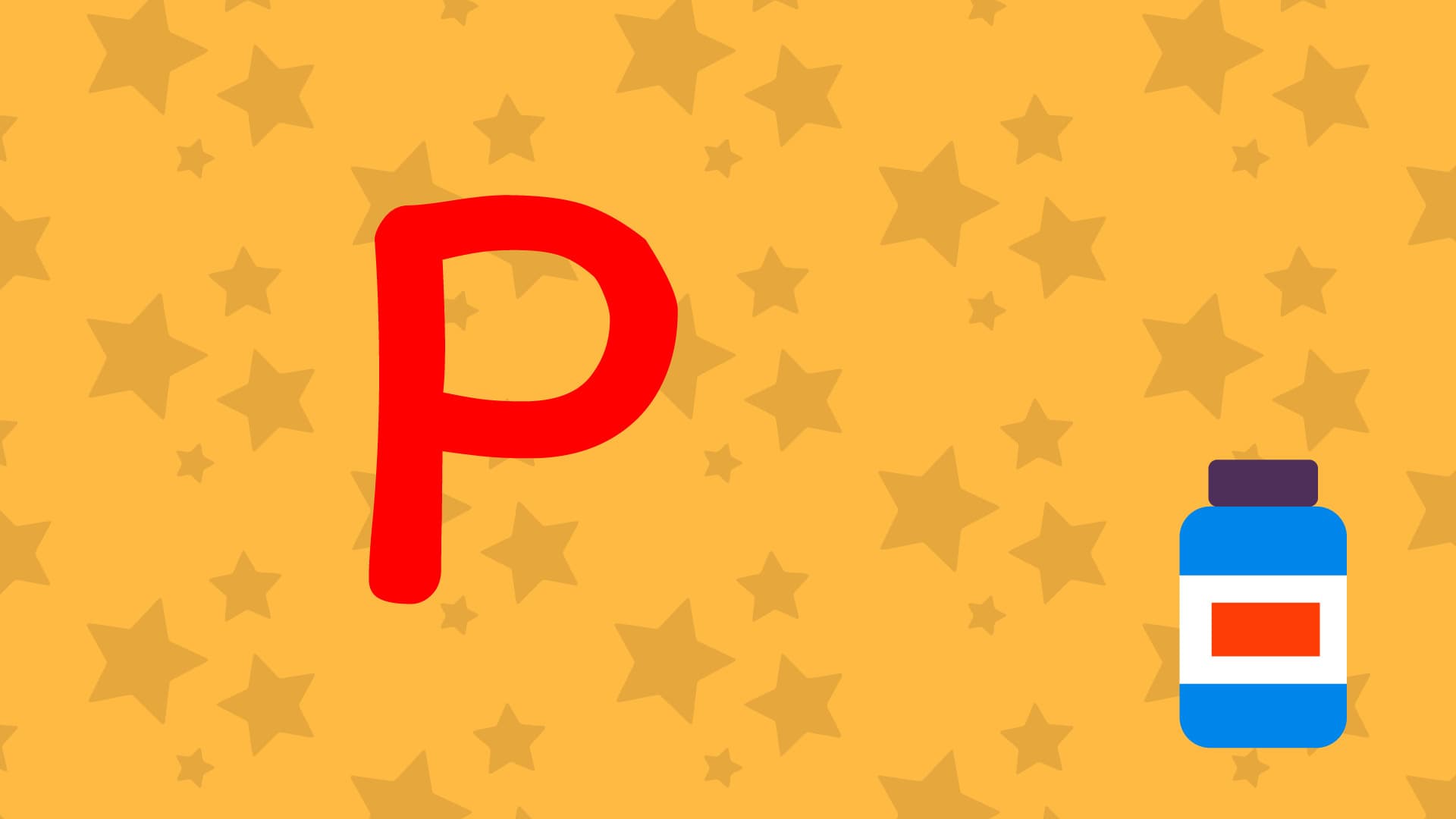 P Is For Paint - Upper Case