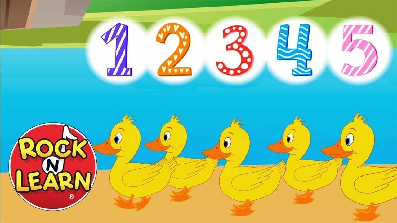 Five Little Ducks with lyrics