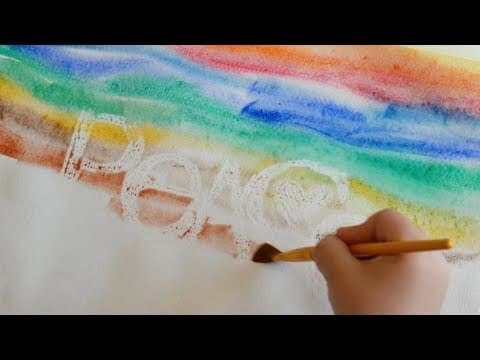 Art Activity: White Crayon with Watercolor