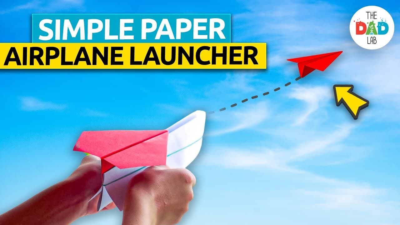 How to Make a Paper Airplane and Launcher