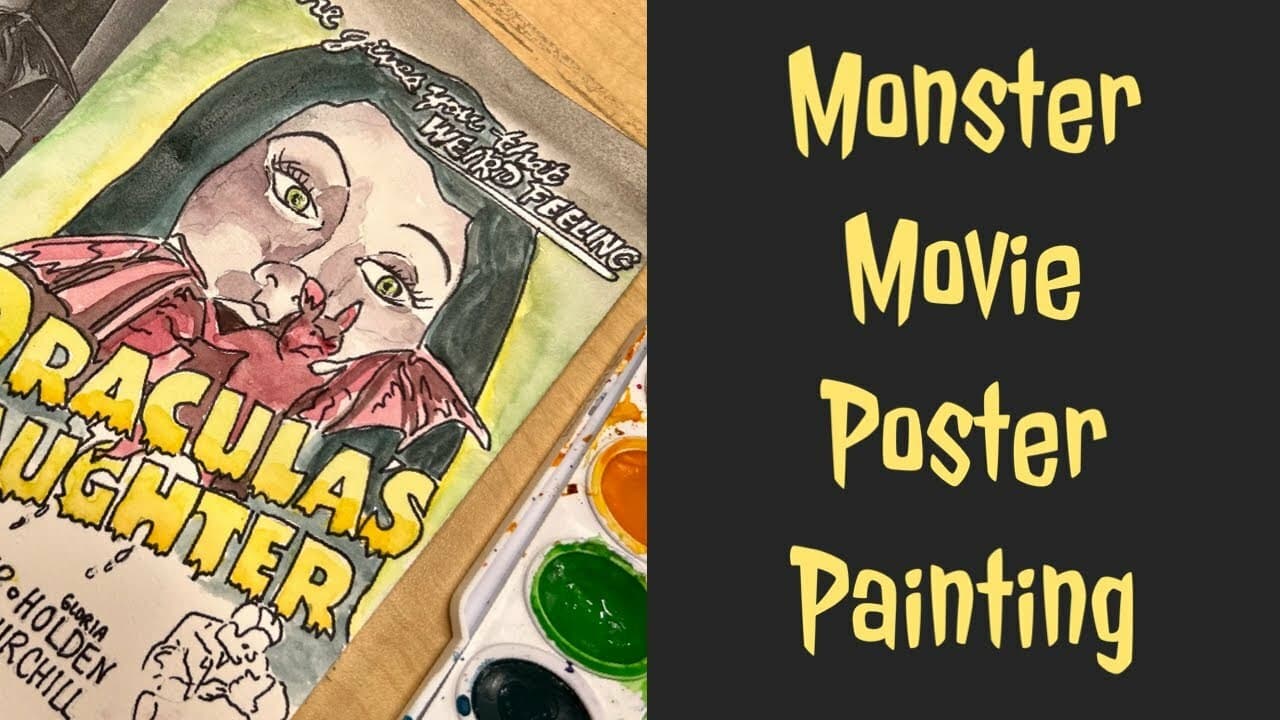 Classic Monster Movie Poster Recreation