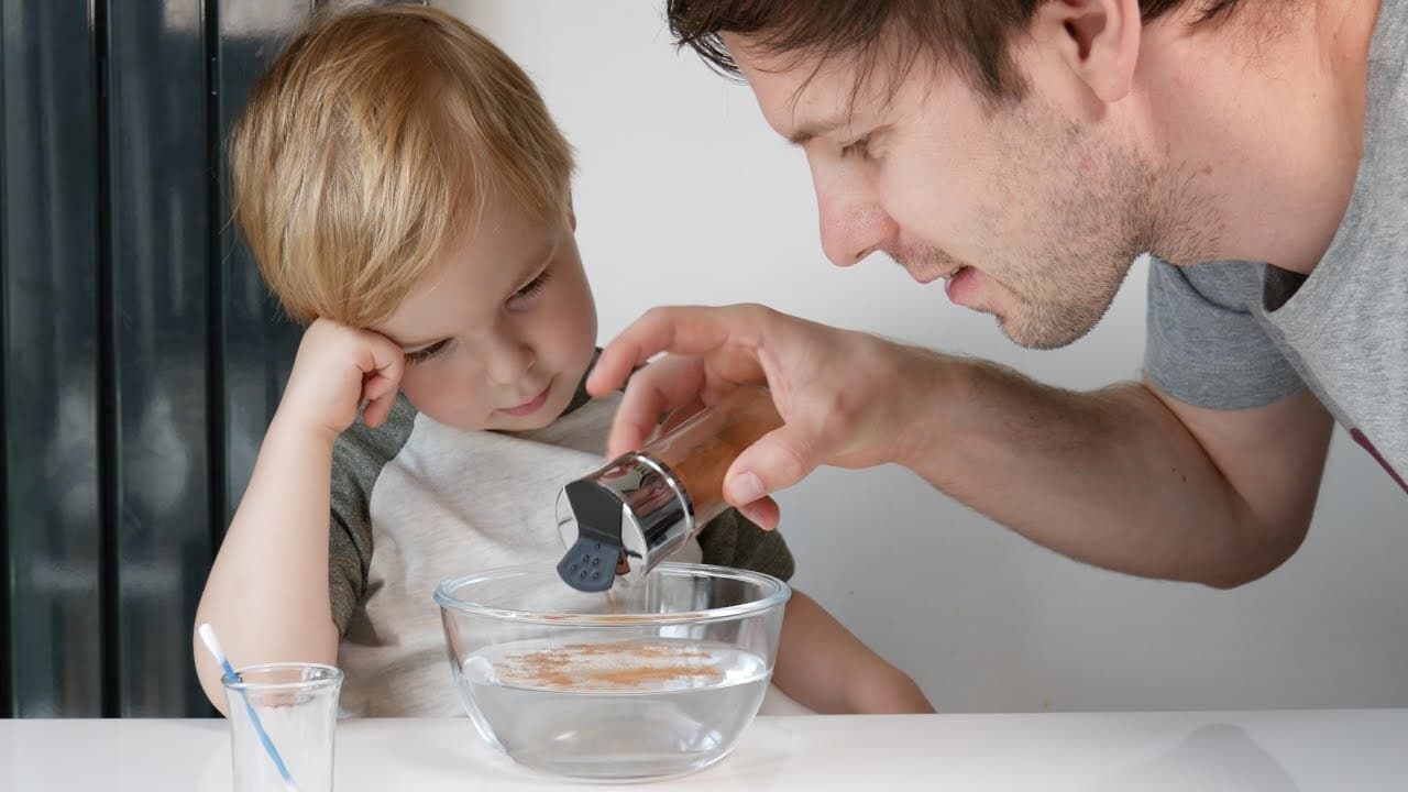 Science Trick: Cinnamon and Water