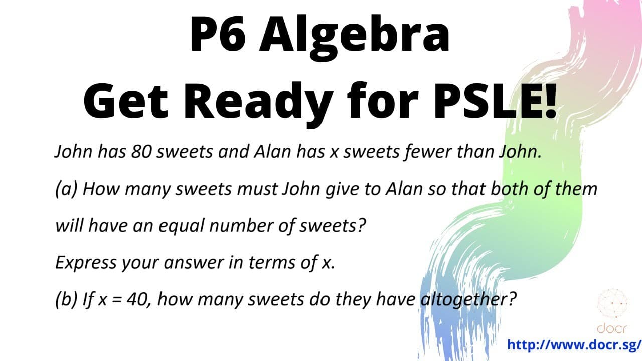 P6 Algebra Question