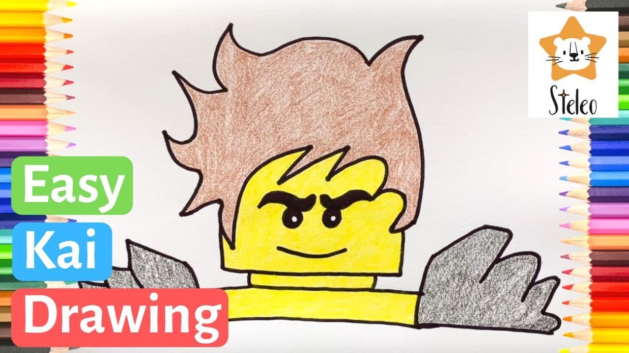 How to Draw KAI Ninjago Step by Step