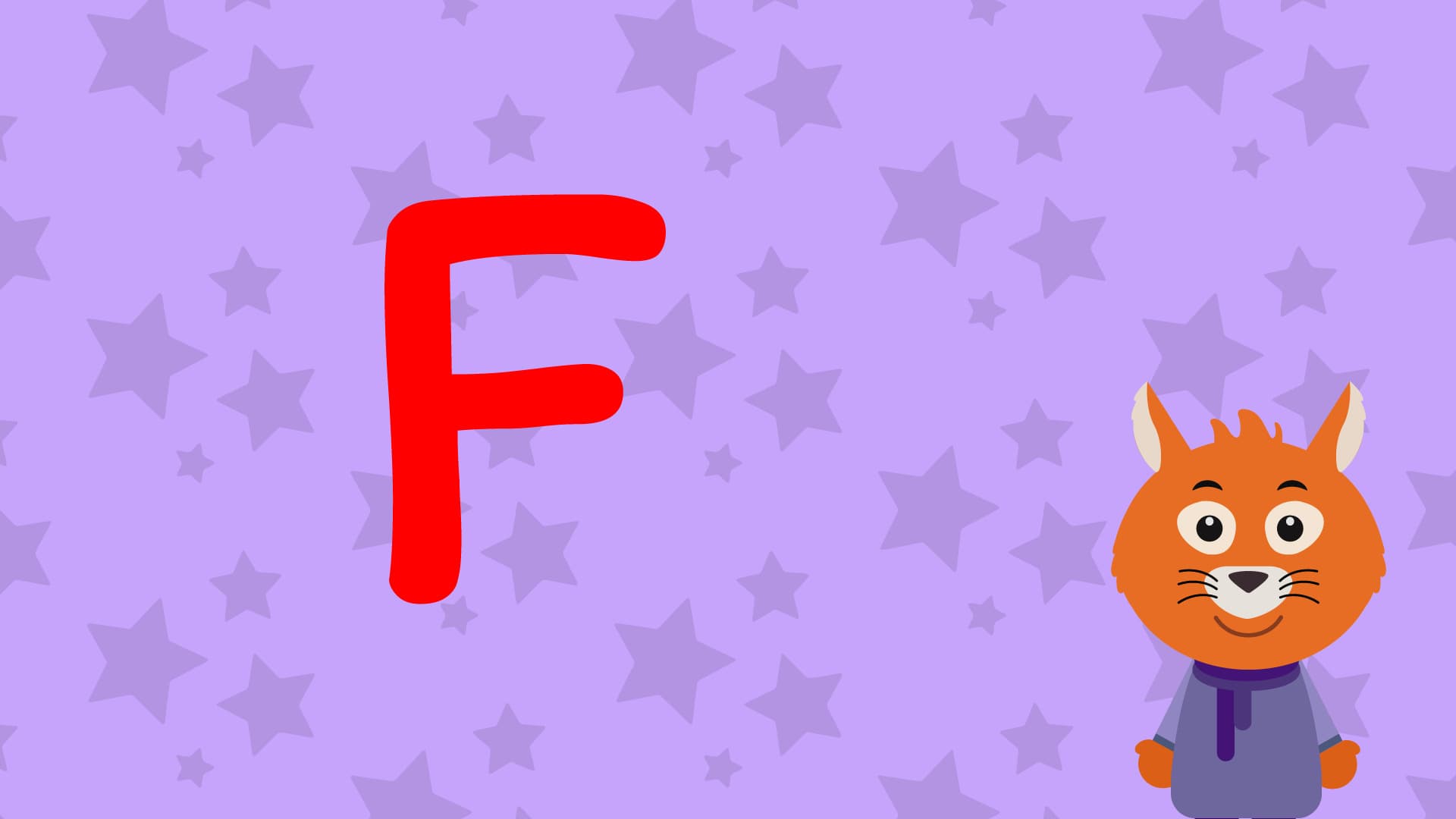 F Is For Fox - Upper Case