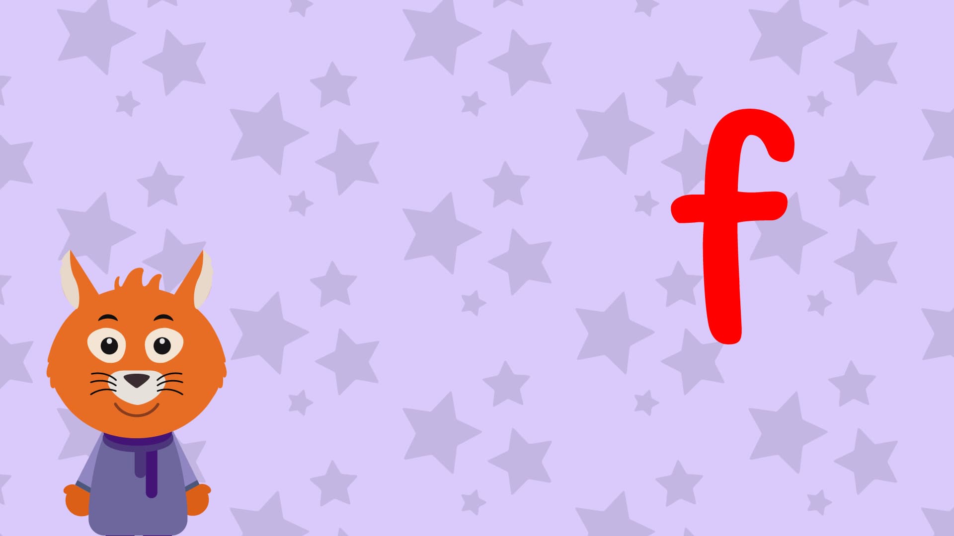 f Is For fox - Lower Case