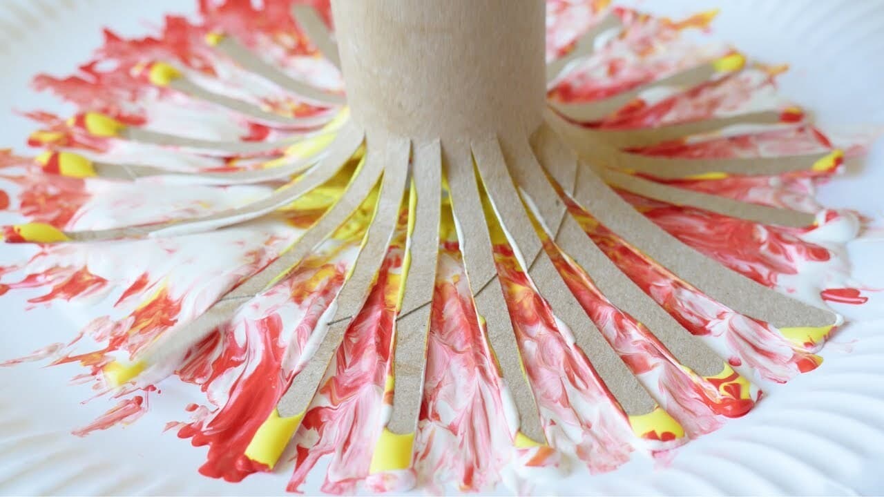 Art Activity: Toiler Paper Tube Stamping