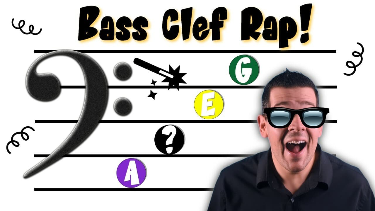 Reading Notes on the Bass Clef: Bass Clef Rap!
