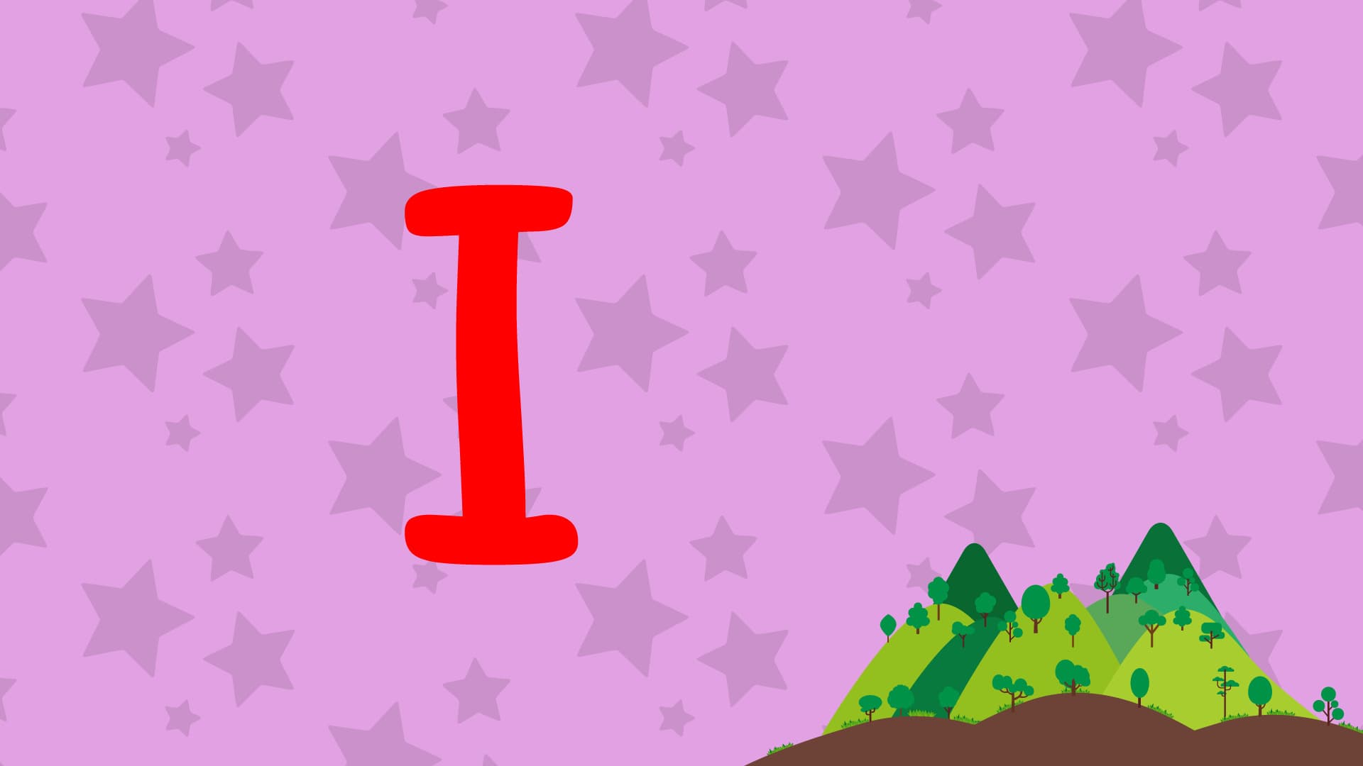 I Is For Island - Upper Case