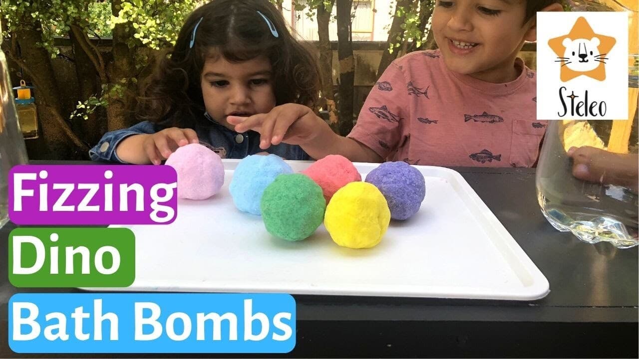How to Make Hatching Egg Fizzing Dinosaur Bath Bombs