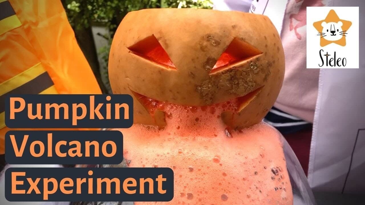 Puking Pumpkin Volcano Experiment