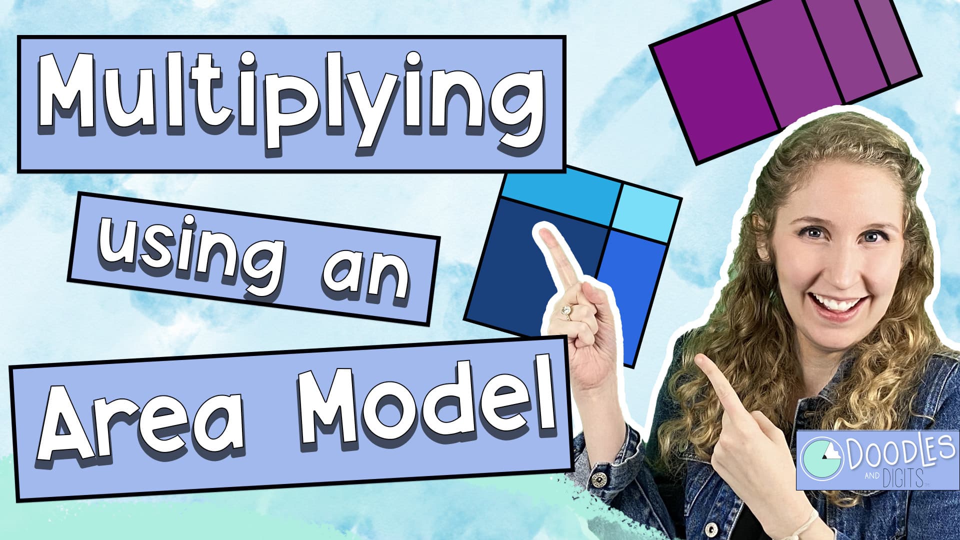 Muliplying Using an Area Model- Doodles and Digits