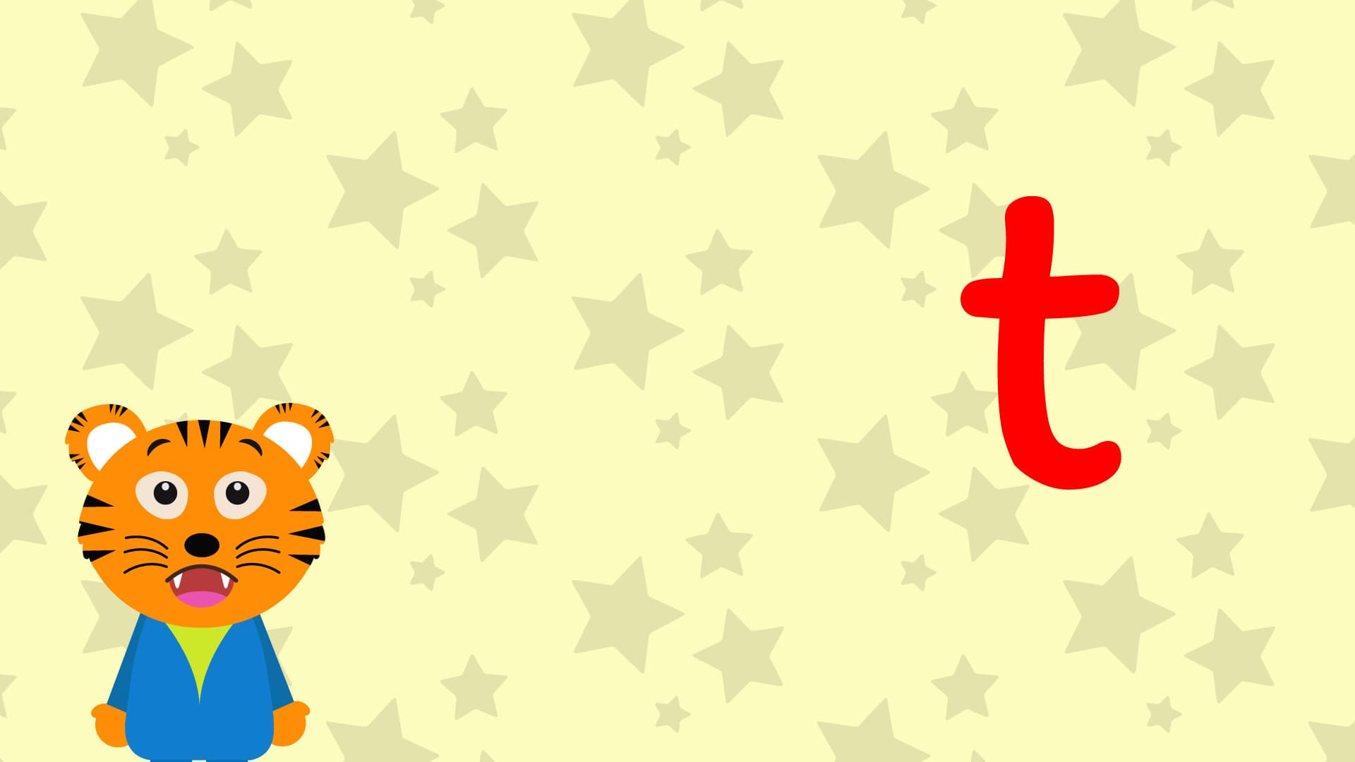 t Is For tooth - Lower Case