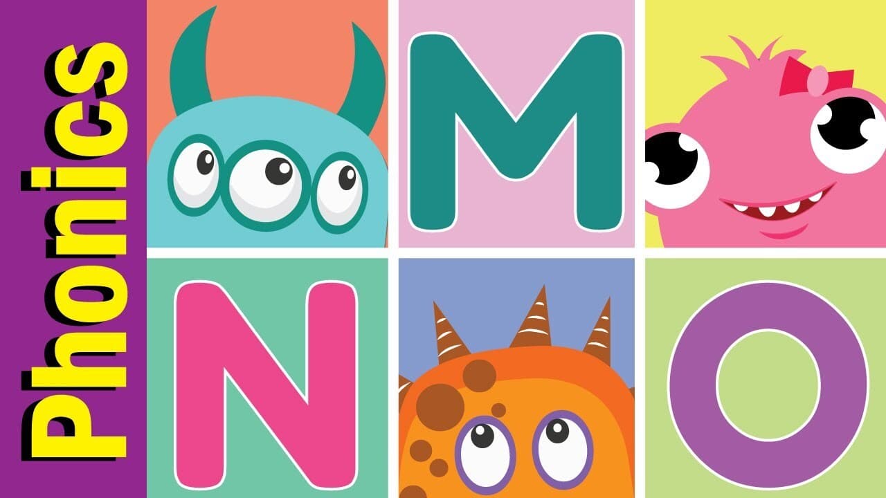 M N O Phonics Alphabet Chant for Children