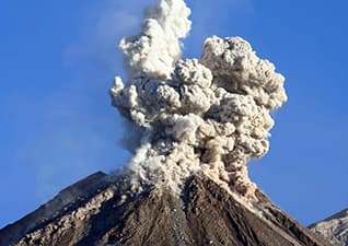 Exploding mountains