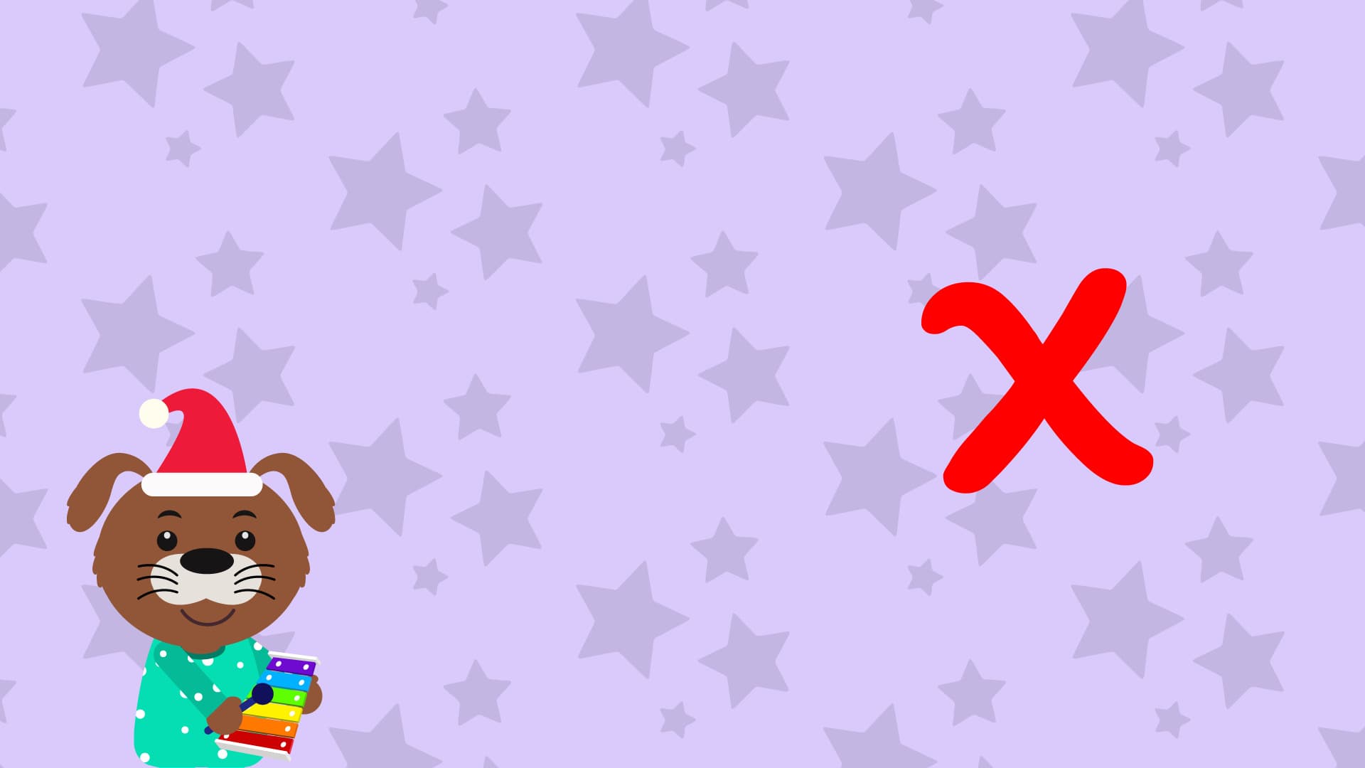 x Is For xylophone - Lower Case