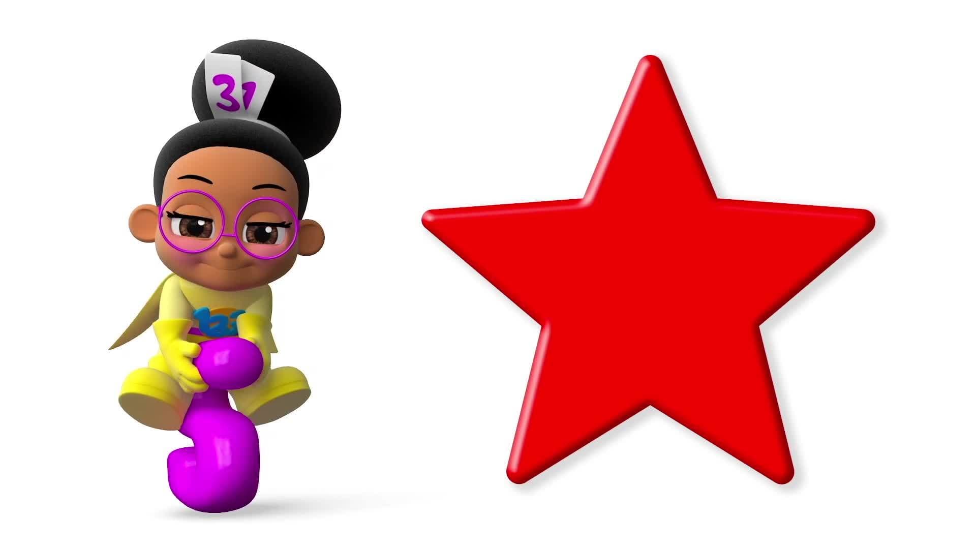 Learn to Count using numbers shapes and colours with Millie Maths