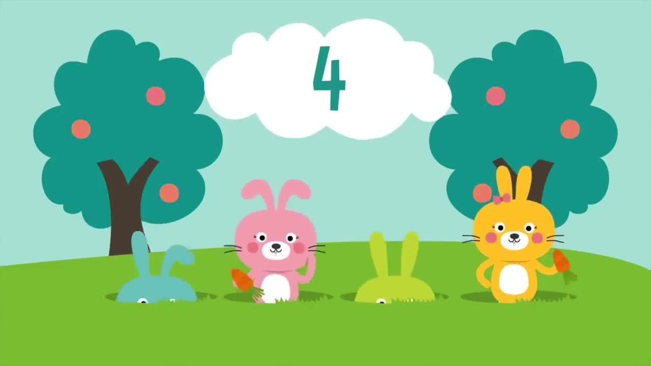 Five Little Bunnies Song for Kids | Easter Bunny Song | Nursery Rhymes | The Kiboomers