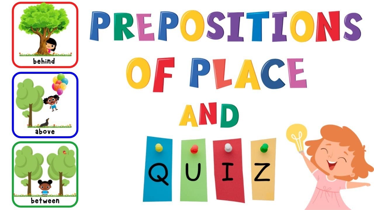 Prepositions Of Place And Quiz | Prepositions For Kids | ESL Games | 4K