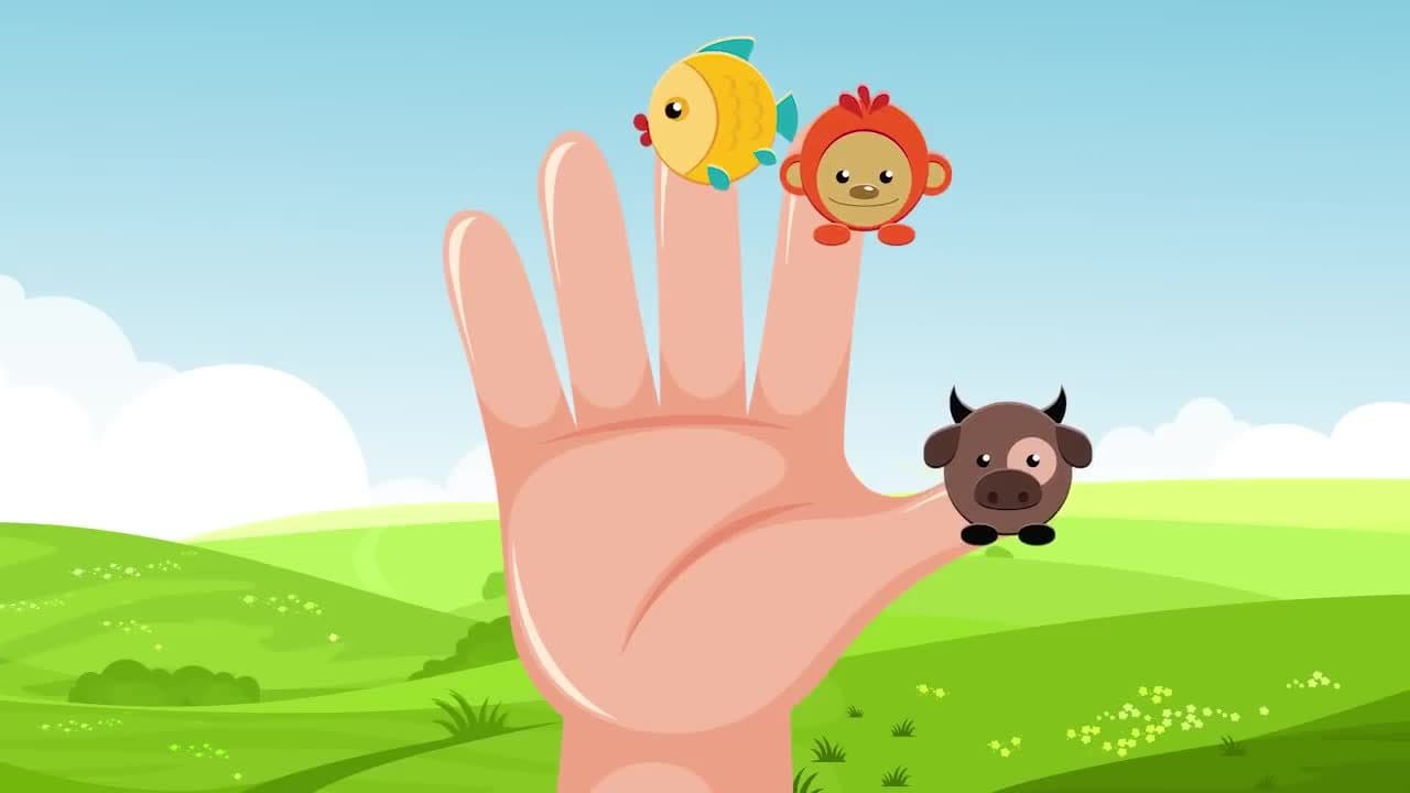 Animal Sounds Finger Family Song!