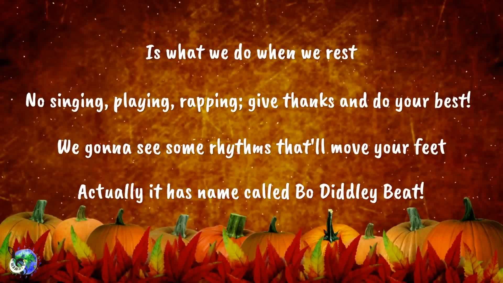 Thanksgiving Rap for Kids Body Percussion Jam Along!