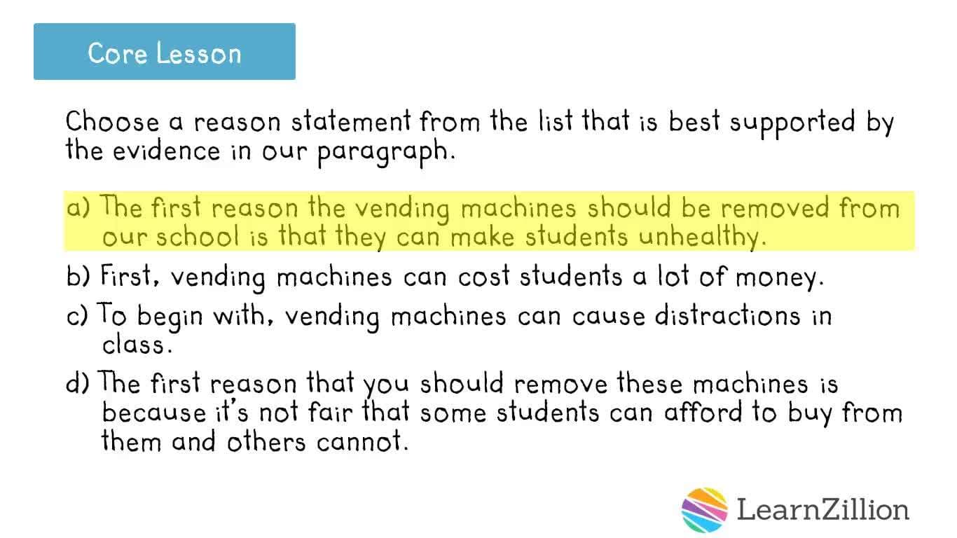 Combining Similar Paragraphs and Adding Reasons