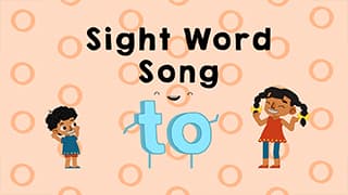 Introduction to sight word - To