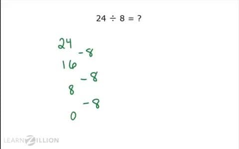 Division by Subtracting Equal Groups