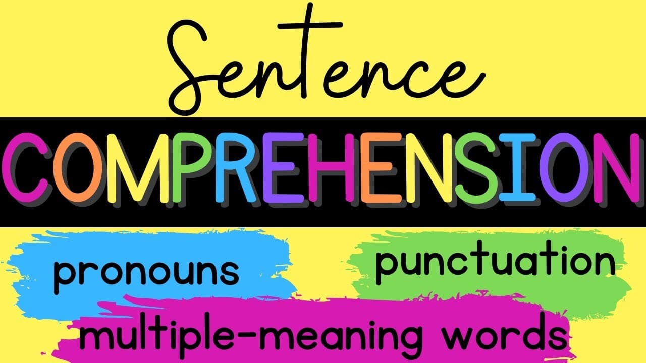 Sentence Comprehension: Pronouns, Multiple-meaning Words, Punctuation