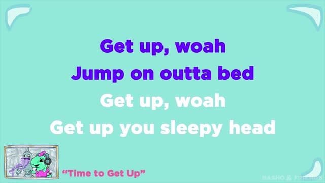 Time to Get Up Morning Sing-Along Song