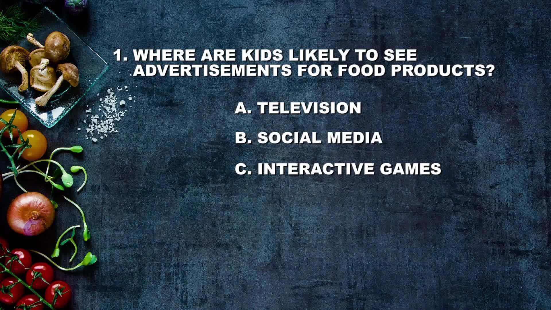 Start Smart: Food Advertising to Kids