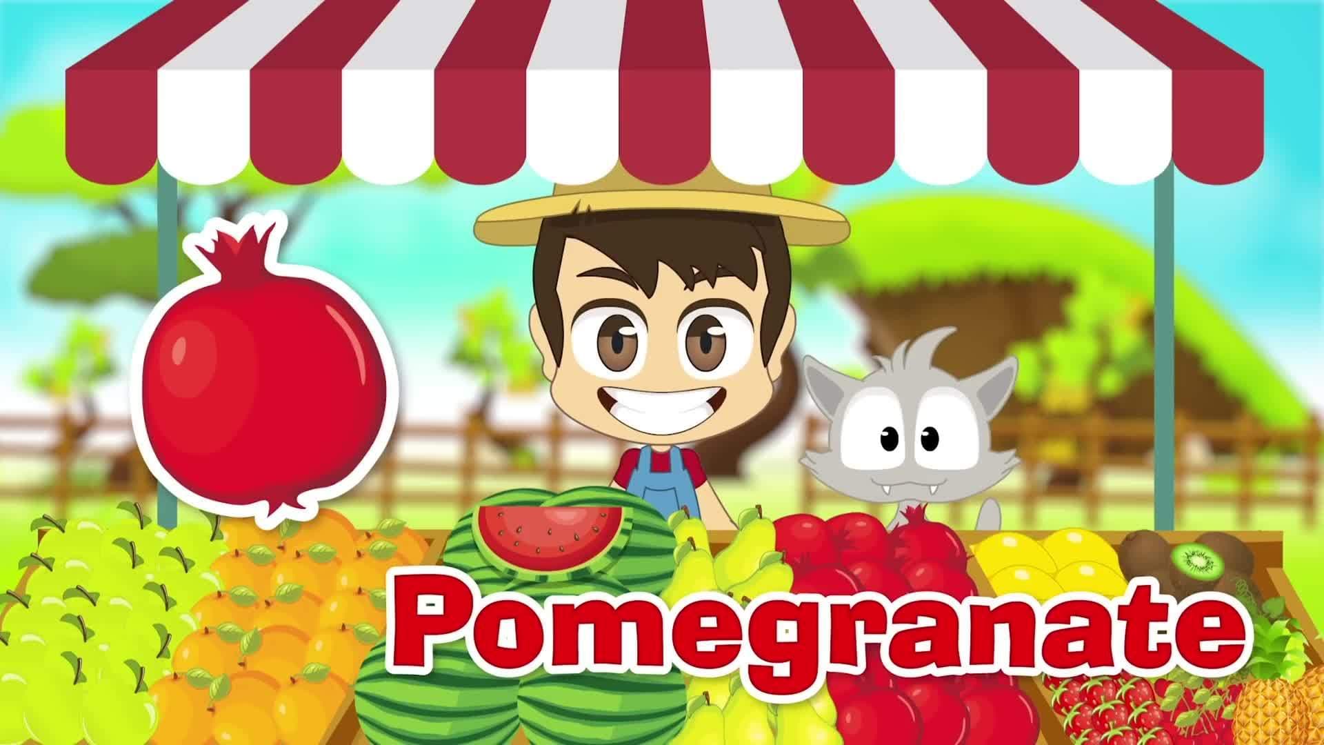 Fruits in English for Kids - أسماء الفواكه باللغة الإنجليزية للأطفال