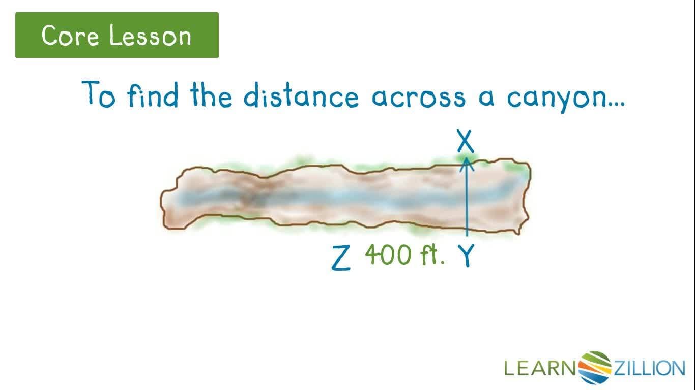 Using Similarity Criteria to Find the Distance Across a Canyon