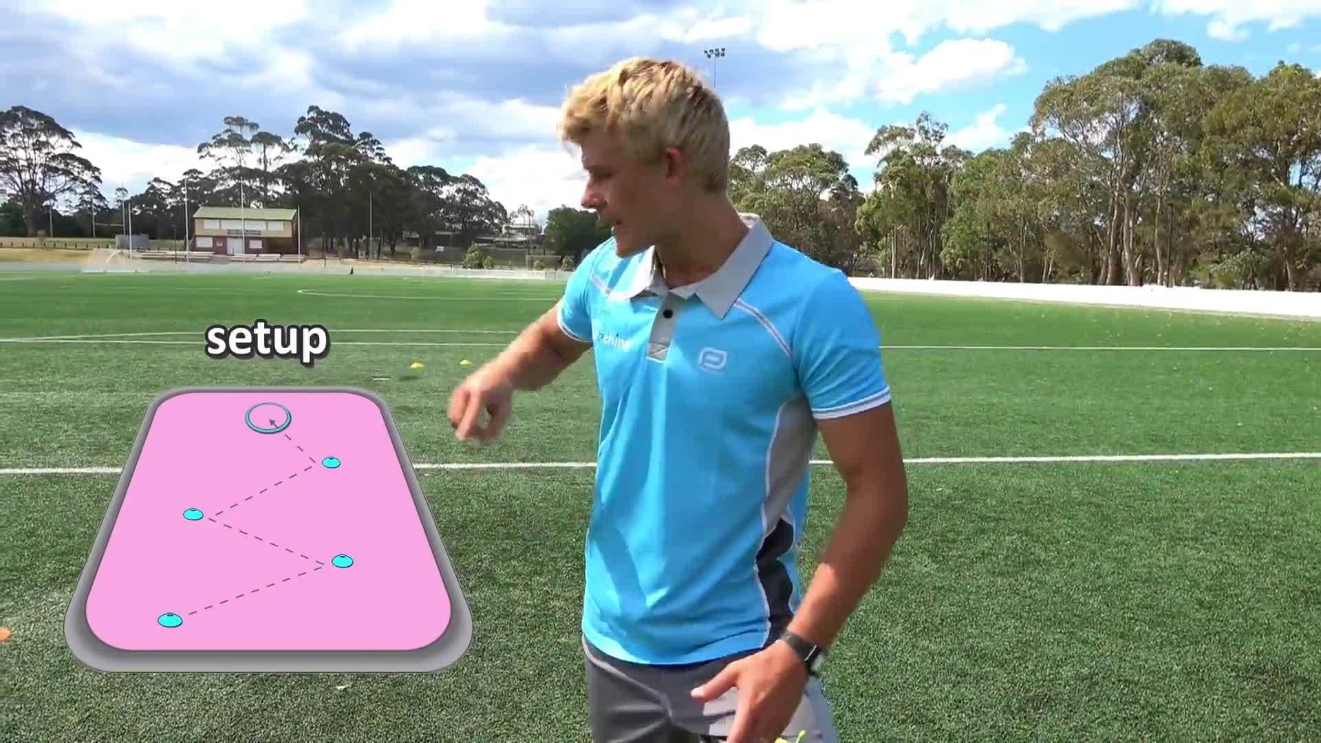 Relay drill: Close control & trap › Advanced dribbling | Soccer skills in PE (grade K-6)