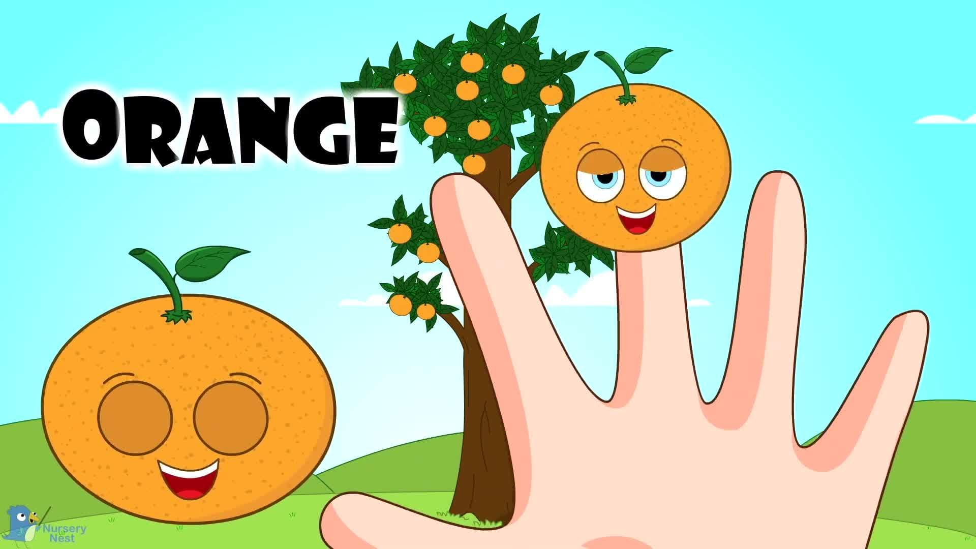 Finger Family Shapes, Animals, Fruit, Food | Nursery Rhymes For Kids