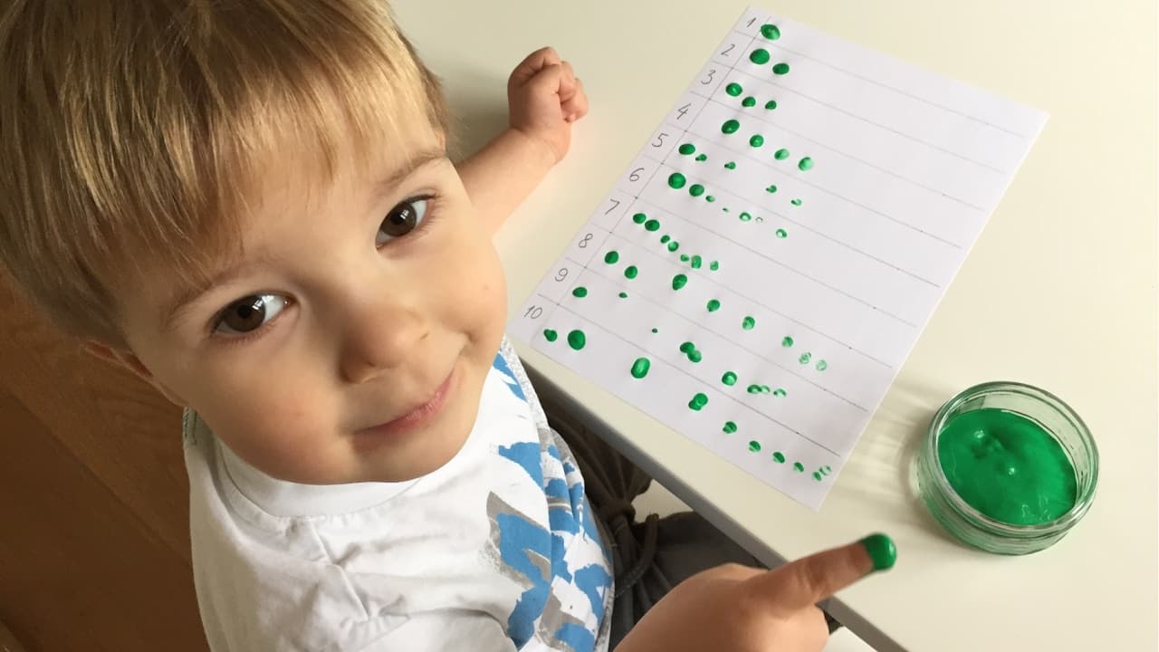 Fingerprint Counting Activity for Preschoolers