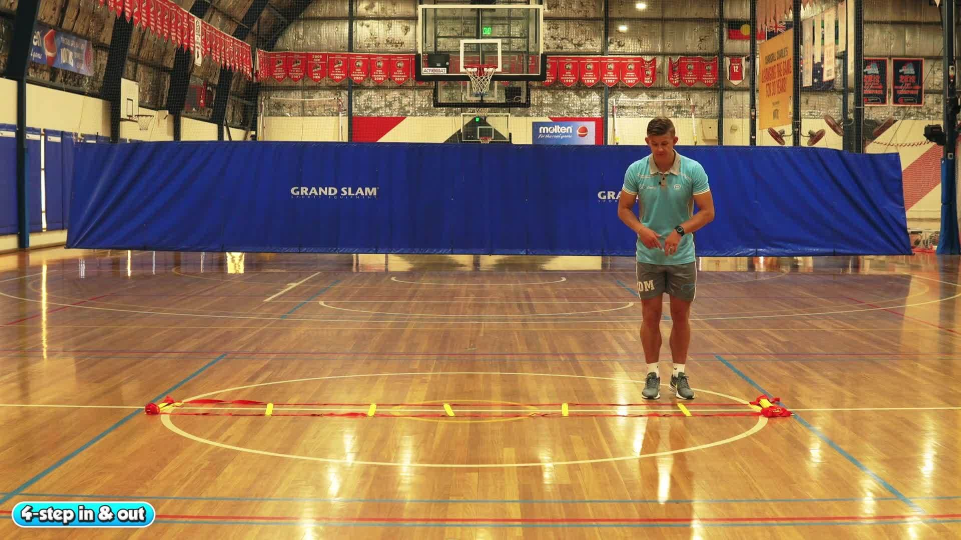 Agility ladder - 4-step in & out