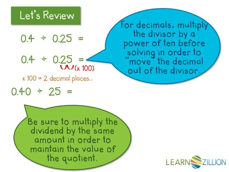 Comparing Fraction Division with Decimal Division