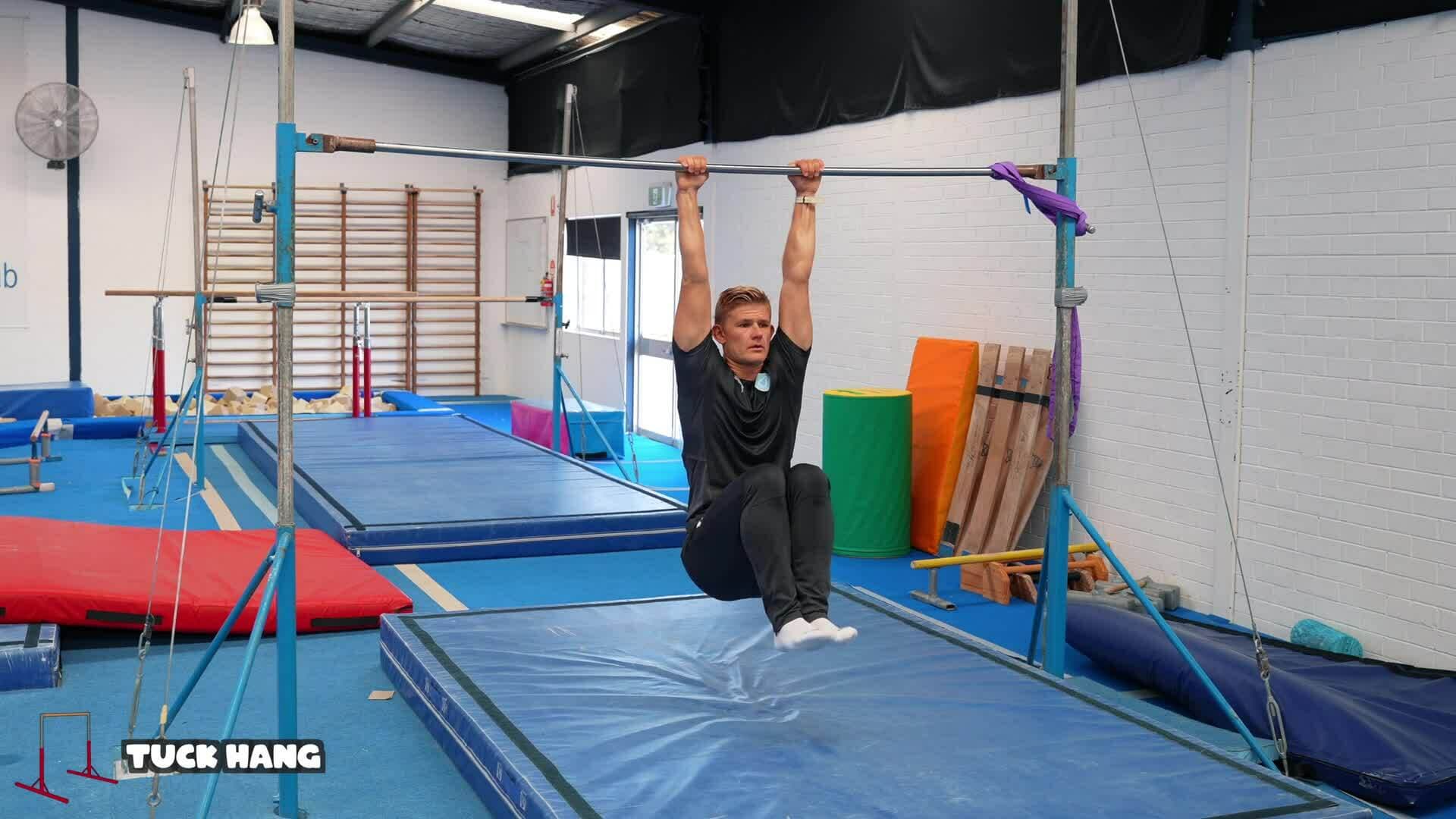 Elementary gymnastics - Bars - 1 Tuck hang