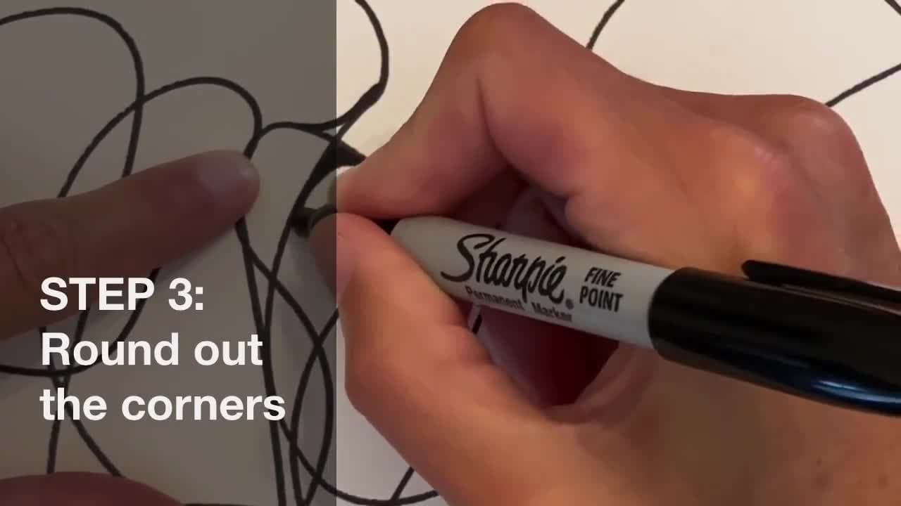 Neurographic Art Tutorial : Mindfulness In Art