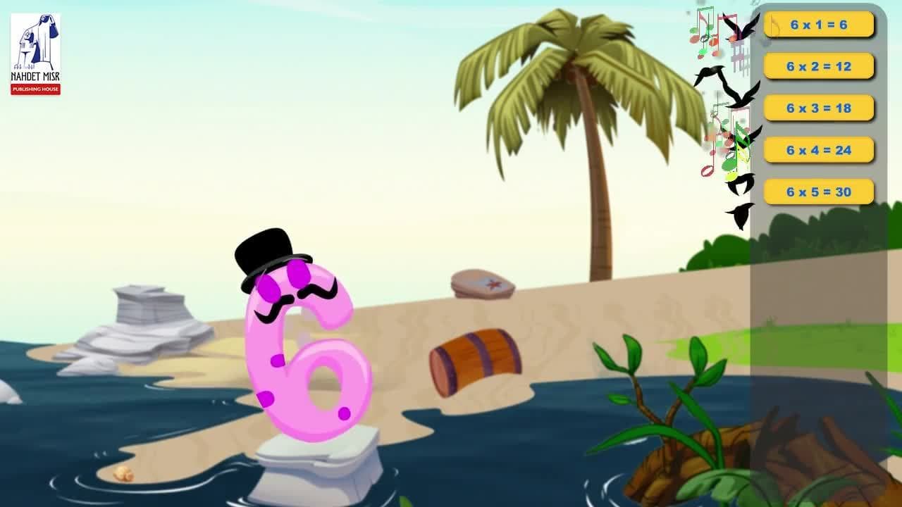 The song of multiplication table of six.