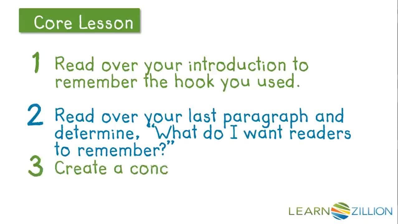 Concluding an Informational Text: Creating Memorable Endings