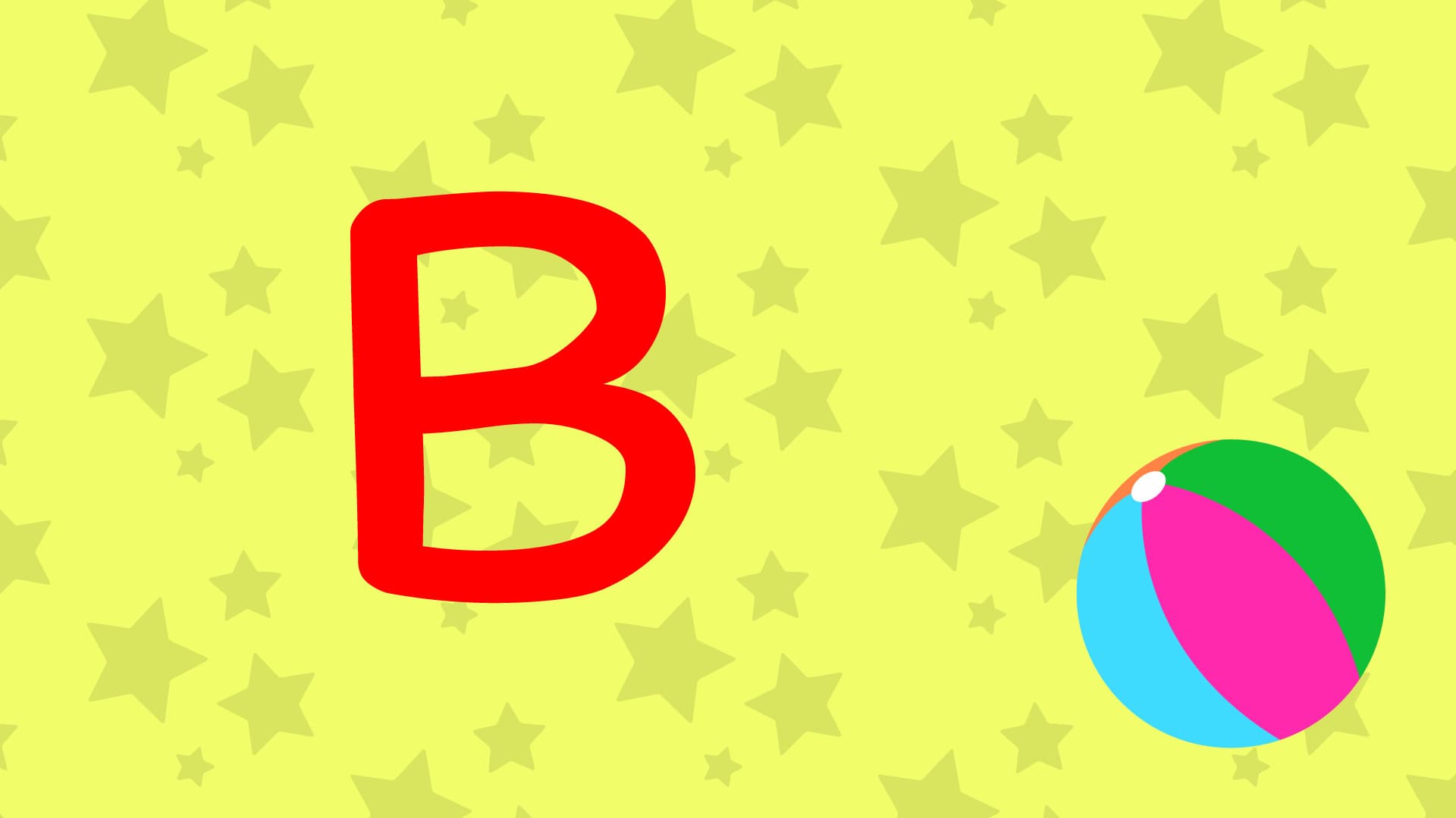 B Is For Ball - Upper Case