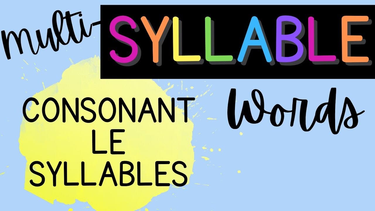 Reading Multi-Syllable Words {Consonant +LE}