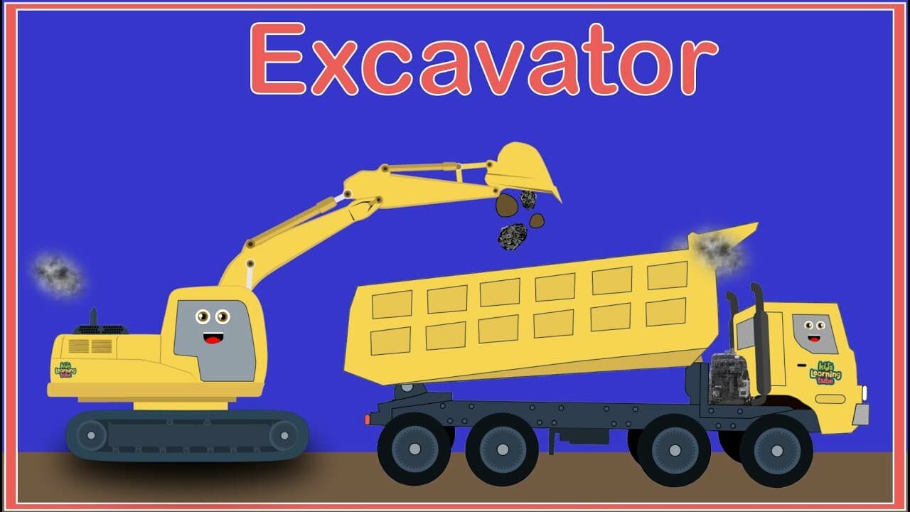 Construction Vehicles  and Excavators at Work