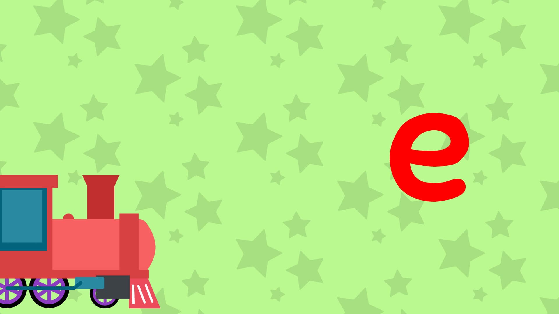e Is For engine - Lower Case