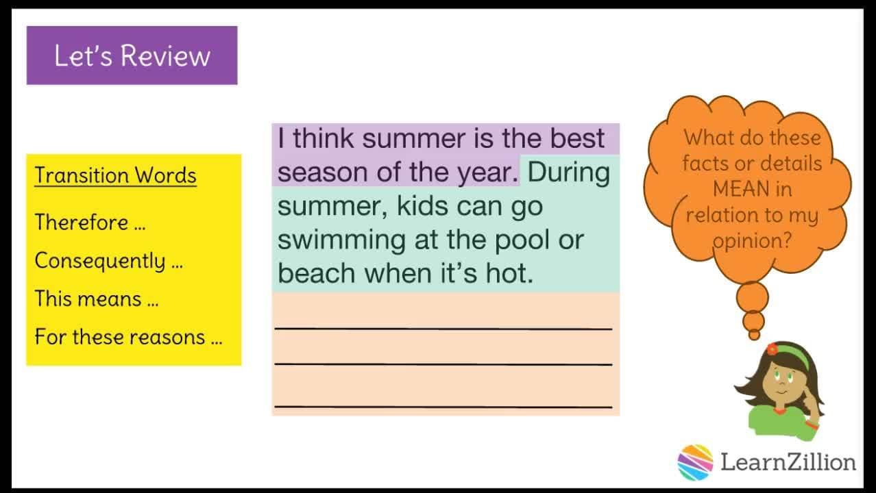 Developing Strong Reasons to Support Your Opinion