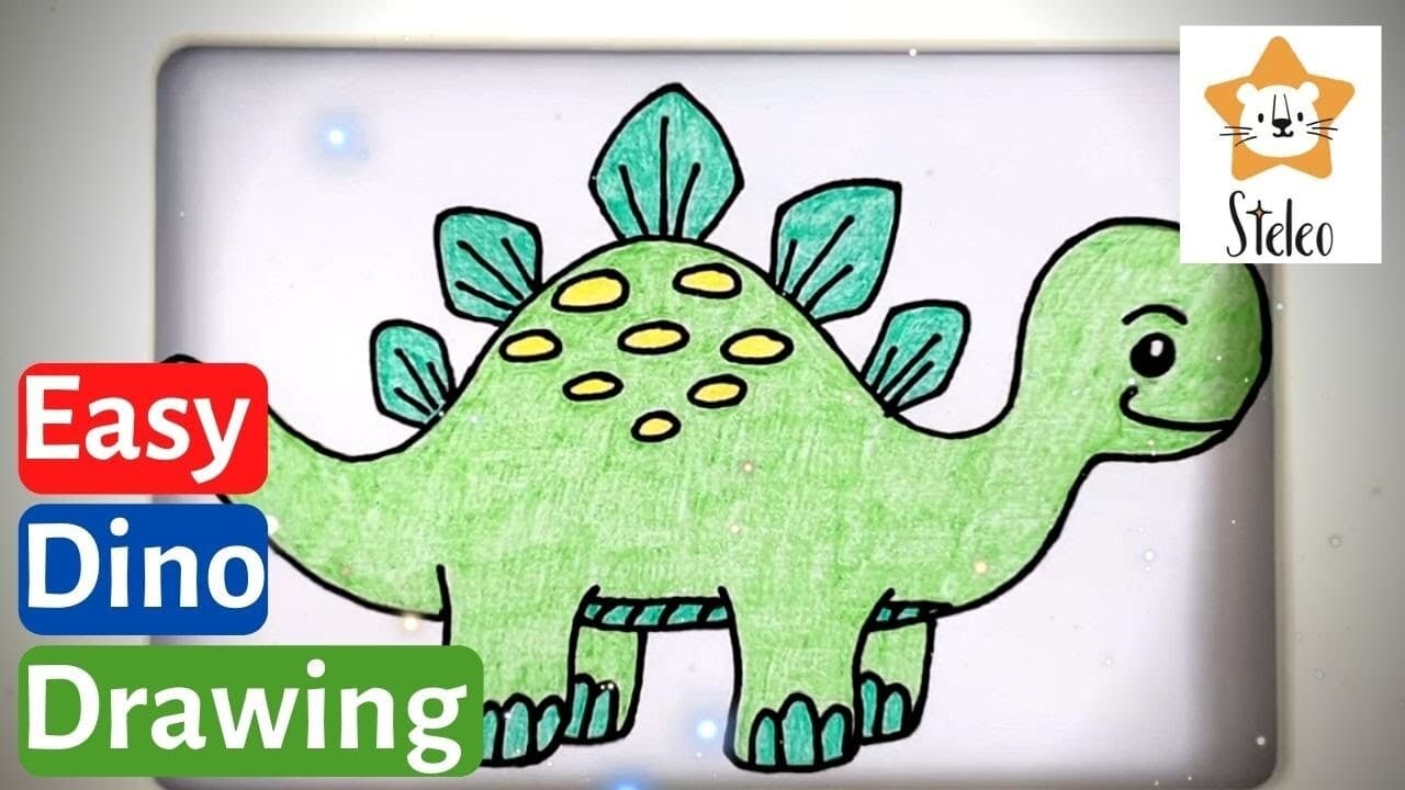 How to Draw a Stegosaurus