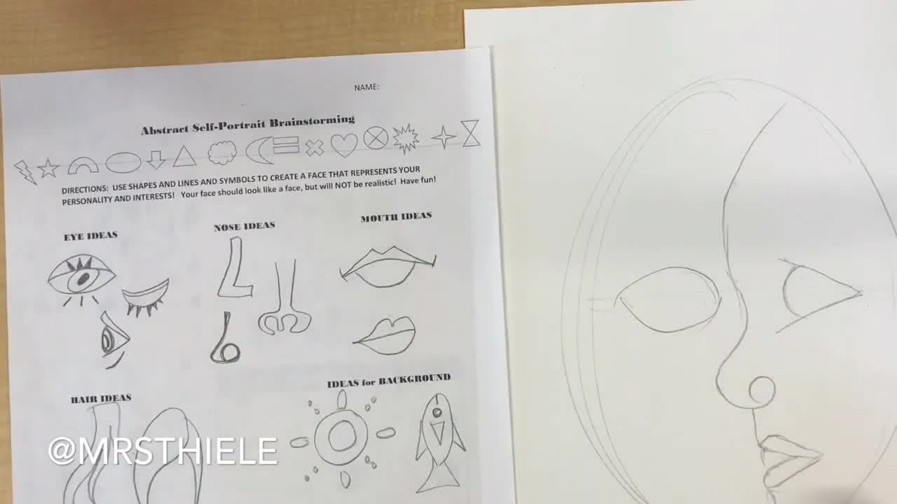 Abstract Portraits inspired by Picasso and Silberzweig- Part 1