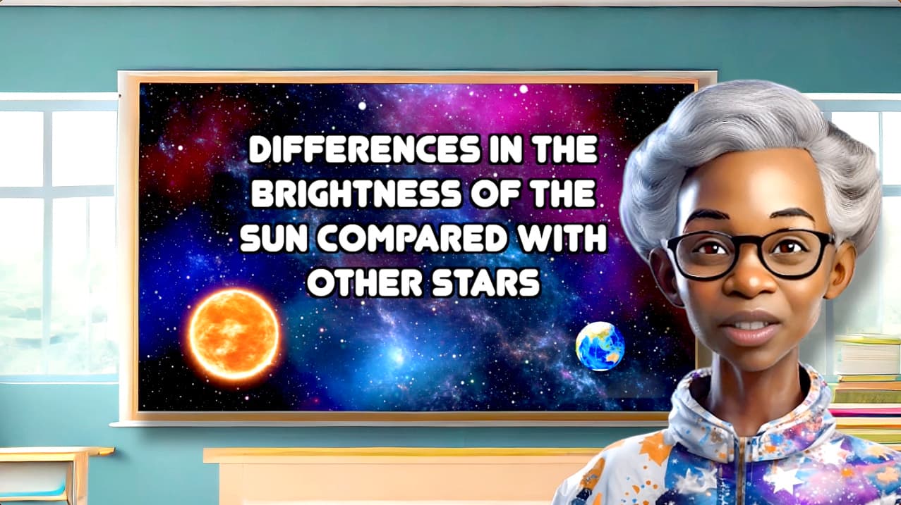 Differences in the Brightness of the Sun Compared with Other Stars